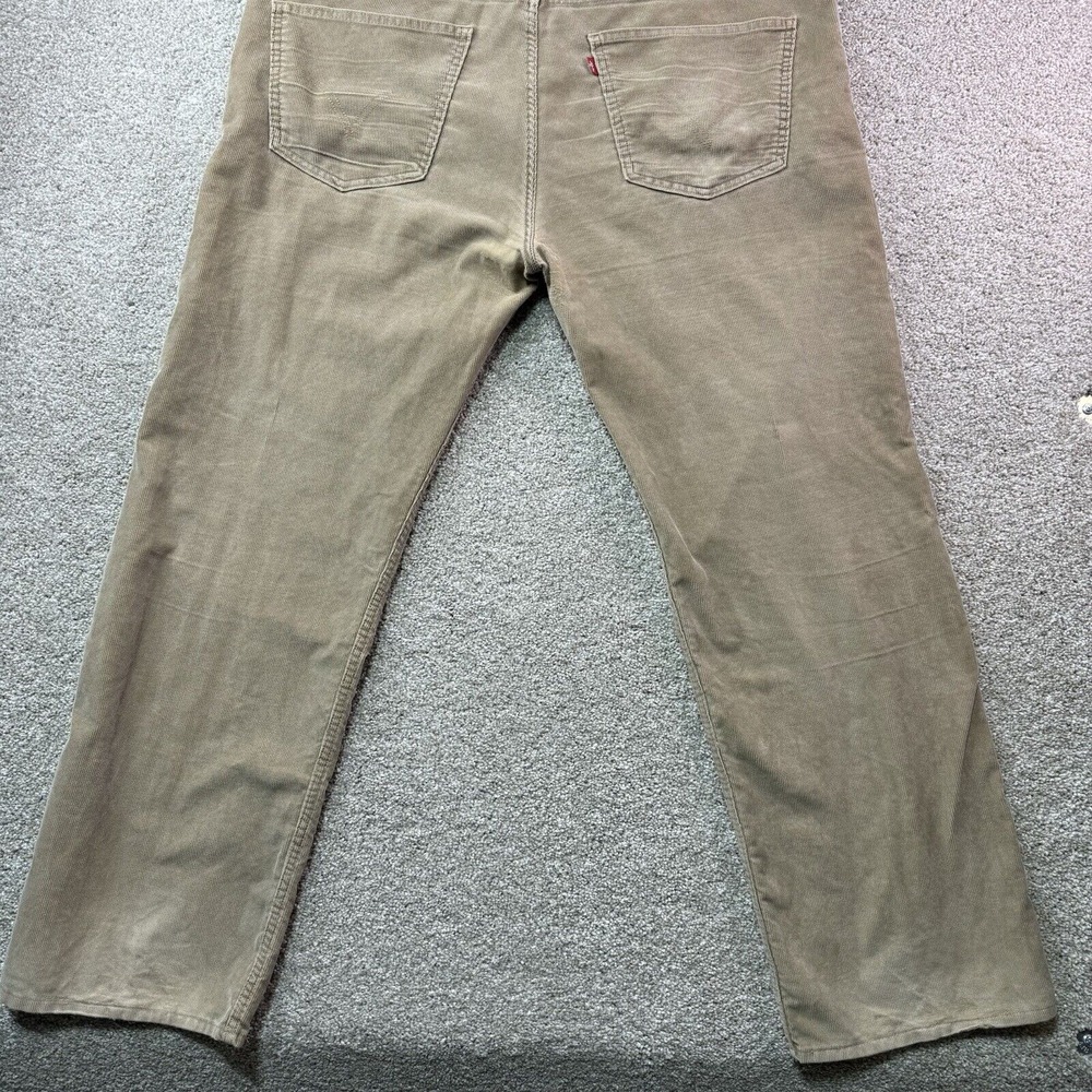 Levis 549 Corduroy Pants Mens 42x32 Brown Tan Low Loose Straight Leg‎ Casual - Picture 5 of 16
